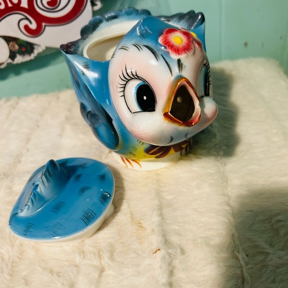 Vintage lefton bluebird teapot - Picture 5 of 6